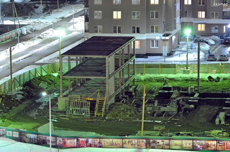 Академический район Екатеринбург Фотопрогулка по стройкам школы и детсада в 5 квартале