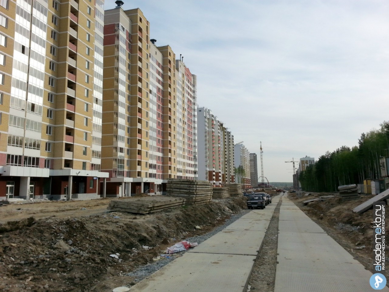 Академический район Екатеринбург Дороги по Мехренцева не будет до 2017 года