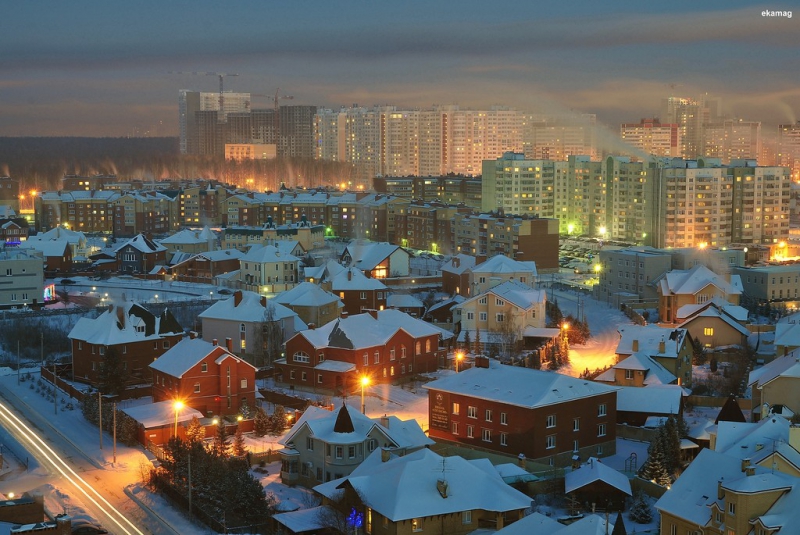 Академический район Екатеринбург Фото района с крыш «Европейского»