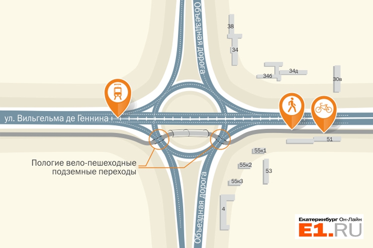 Академический район Екатеринбург Из Академического на Юго-Запад проложат вело-пешеходный тоннель
