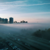 Октябрьский туман в Академическом