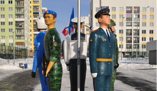 Во 2 квартале открыли скульптурную композицию в честь Вооруженных сил России