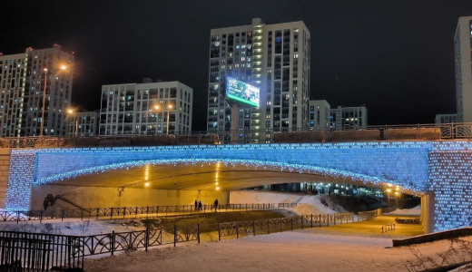 На мосту в Преображенском парке появится подсветка за 3 миллиона рублей