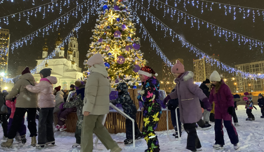 Главный каток Академического открылся праздником и фейерверком