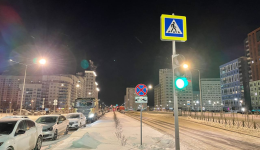 На улице Хрустальногорская установили знаки «Остановка запрещена»