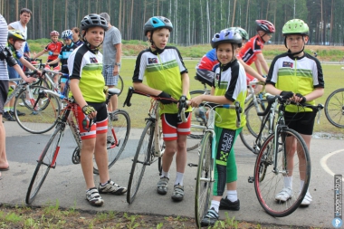 Выступление юных велосипедистов на Первенстве области по велоспорту