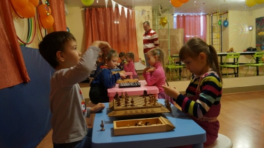 Первый турнир по шашкам среди дошколят