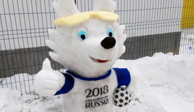 В детском саду № 126 построили ледовый городок, посвящённый Чемпионату мира по футболу