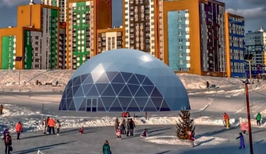 В Академическом построят шатёр сферической формы. Что там будет?