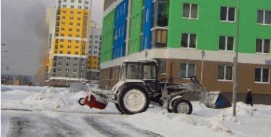 Уборка снега с эвакуацией авто