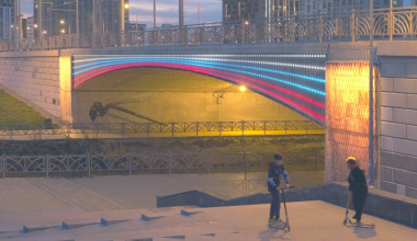 Жителям показали, как будет выглядеть подсветка моста через Патрушиху